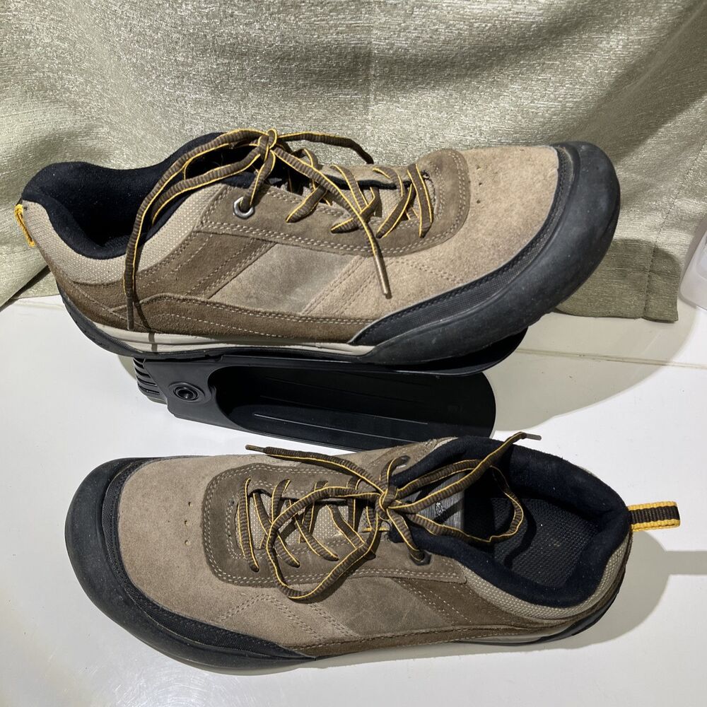 Eddie Bauer Trenton Hiking Shoes Men's Size 12.5 Brown Leather Low Top Lace Up